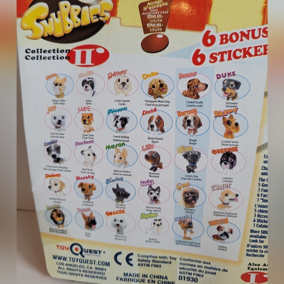 The Original Snubbies Dogs Collection 2 Pack NIB Y2K Dog Figure Toy Quest - Picture 6 of 7